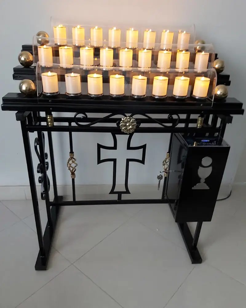Lamparario en Hierro Forjado de 25 Velas