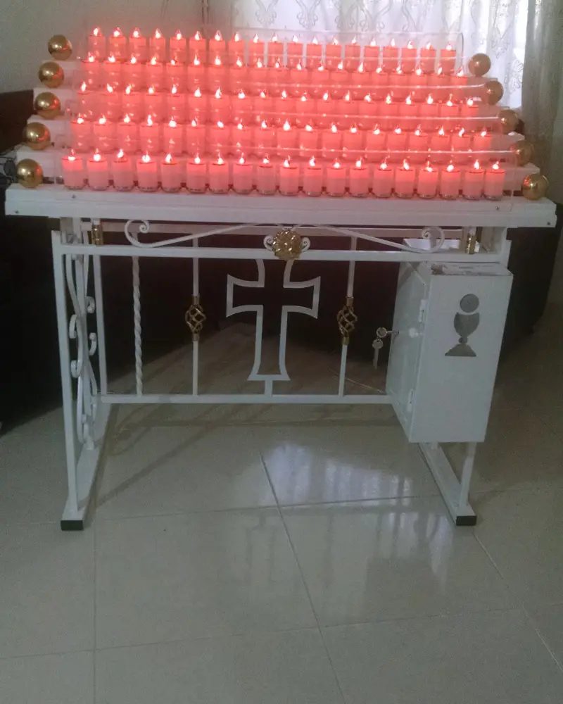 Lamparario en Hierro Forjado de 95 Velas