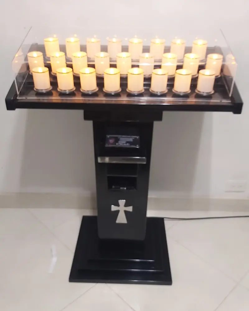 Lamparario Metálico de 25 Velas